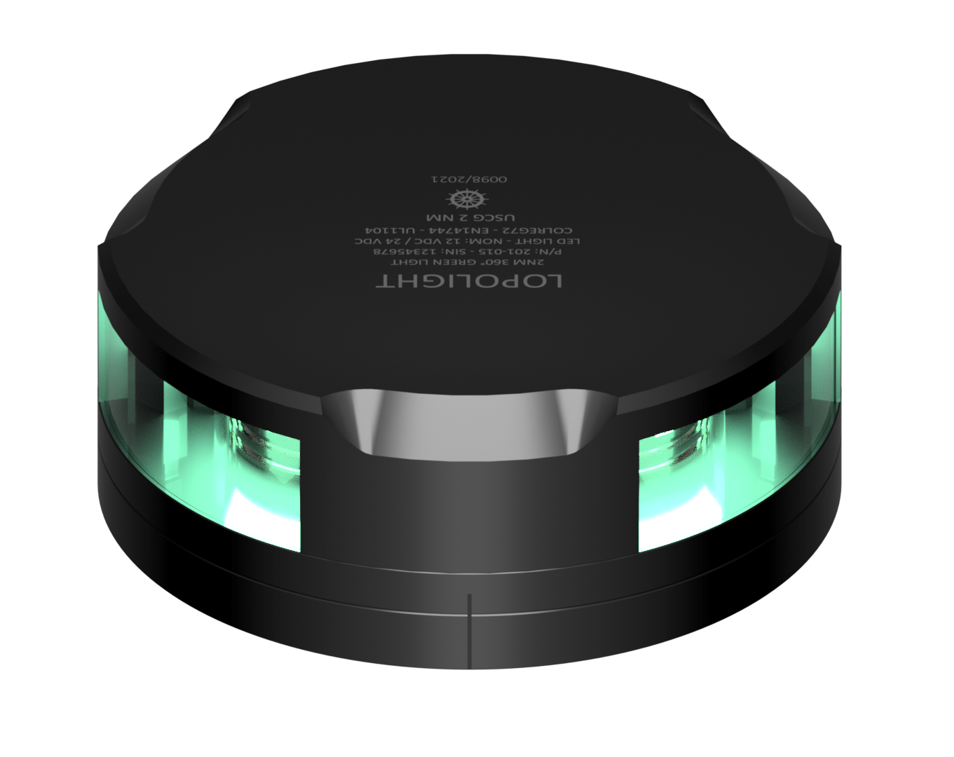 2nm 360° Green, black w/FB base 2nm 360° Green, black w/FB base